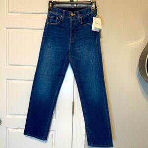 Mother The Tomcat jeans Snipped in the Bud Sz 24 nwt high rise